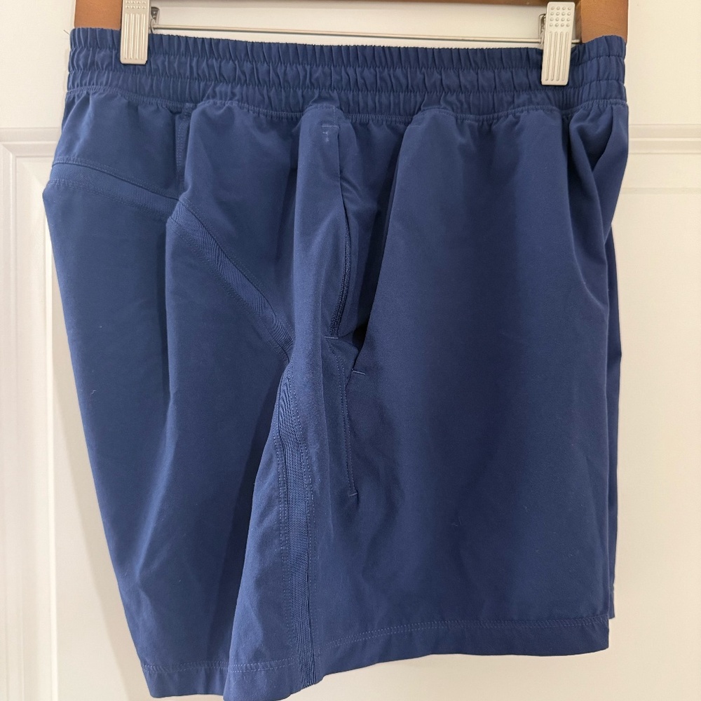 Lululemon Pace Breaker Linerless 5 inch Shorts Medium Blue